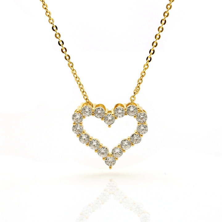 necklace classic outline heart