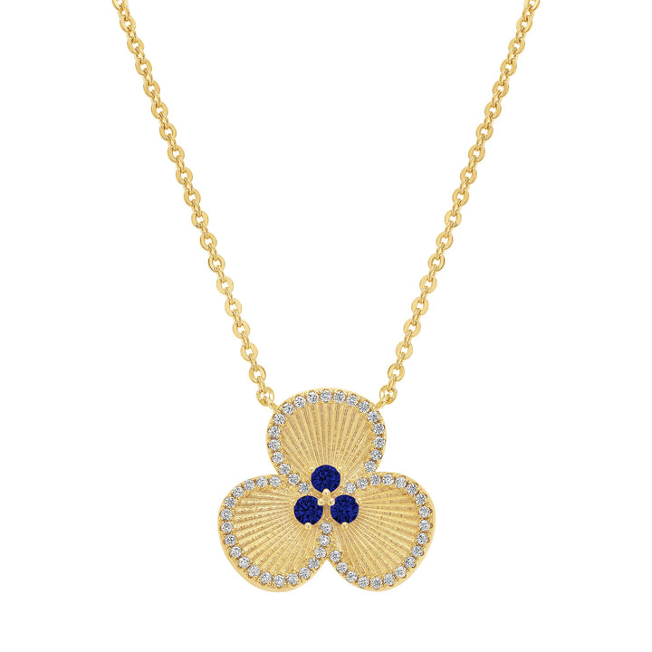 necklace overlapping petal flower