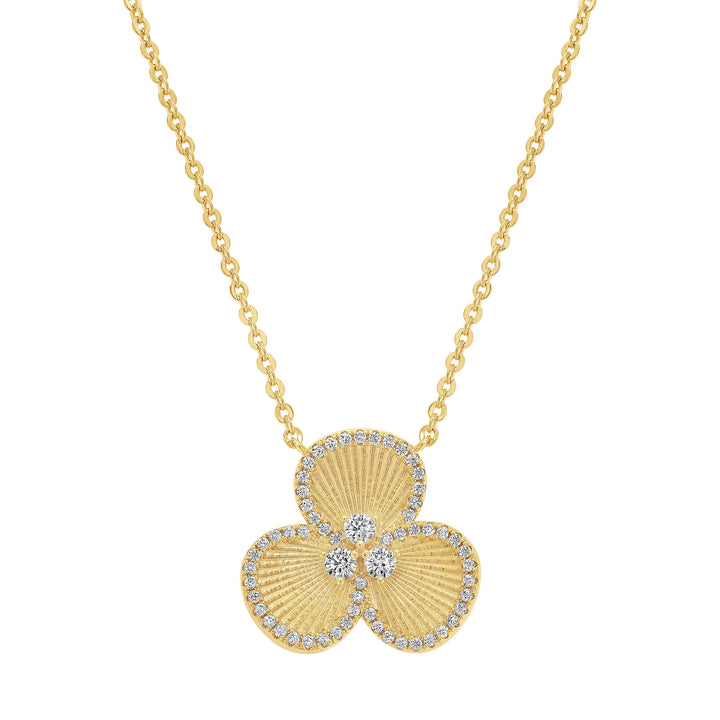 necklace overlapping petal flower