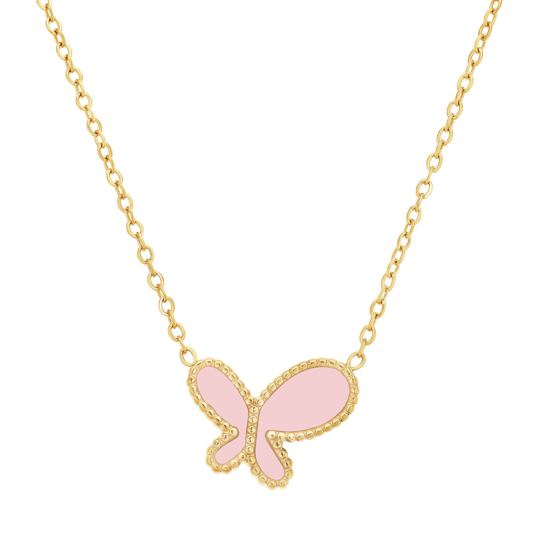 necklace mop butterfly