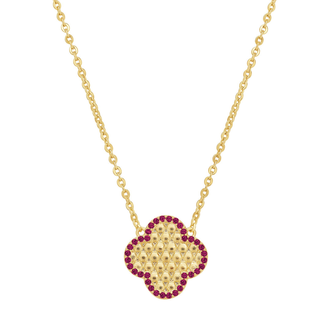 necklace honycomb clover