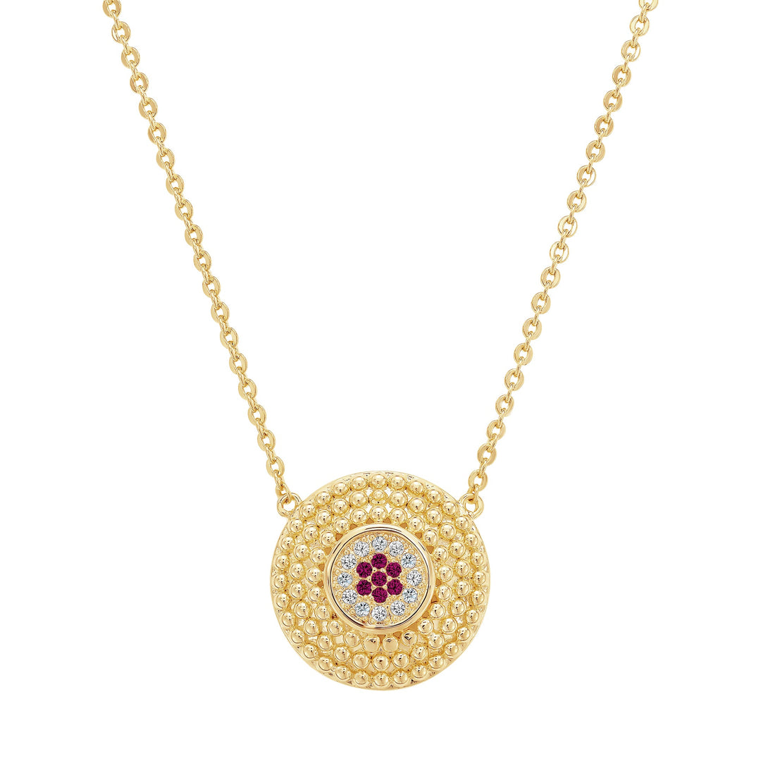 necklace ball textured circle