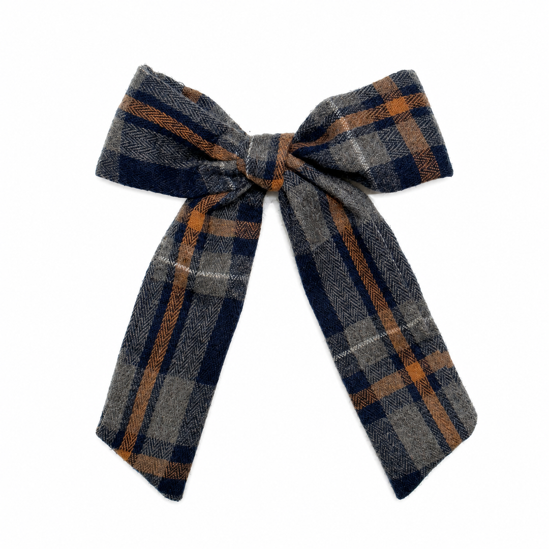 clip plaids bow