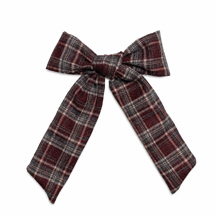 clip plaids bow
