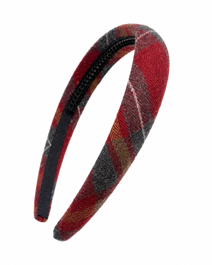 headband lightly padded plaids