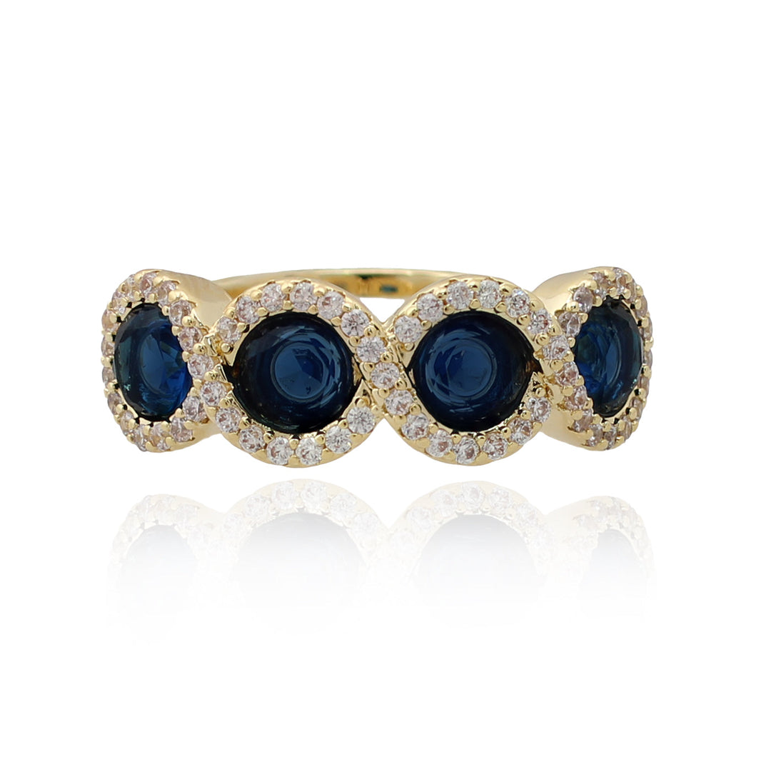 ring four stone twist