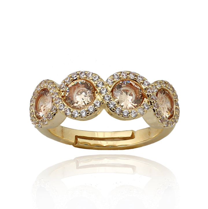 ring four stone twist