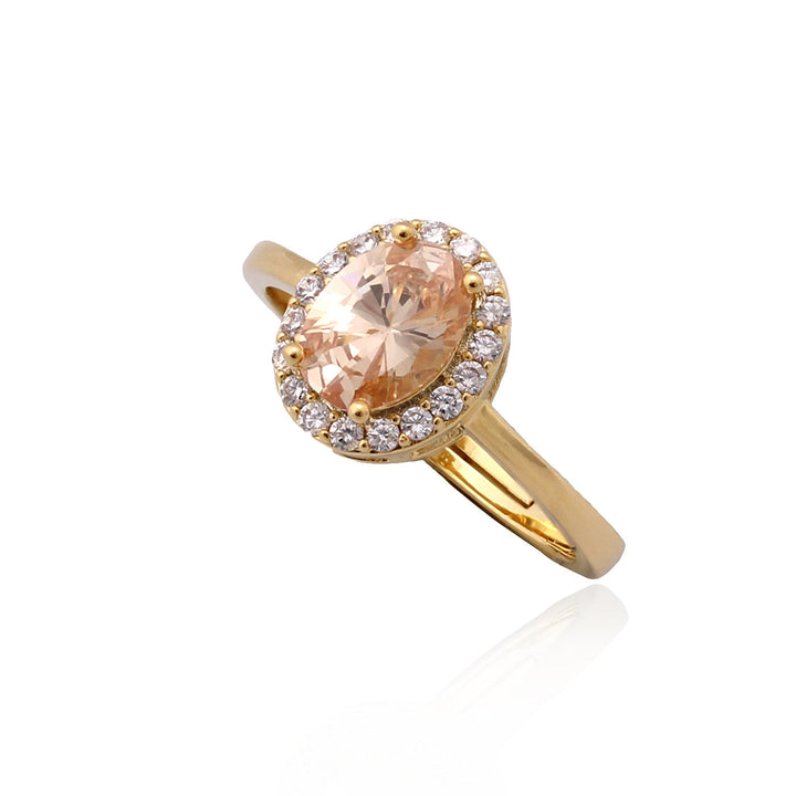 ring oval solitaire stone
