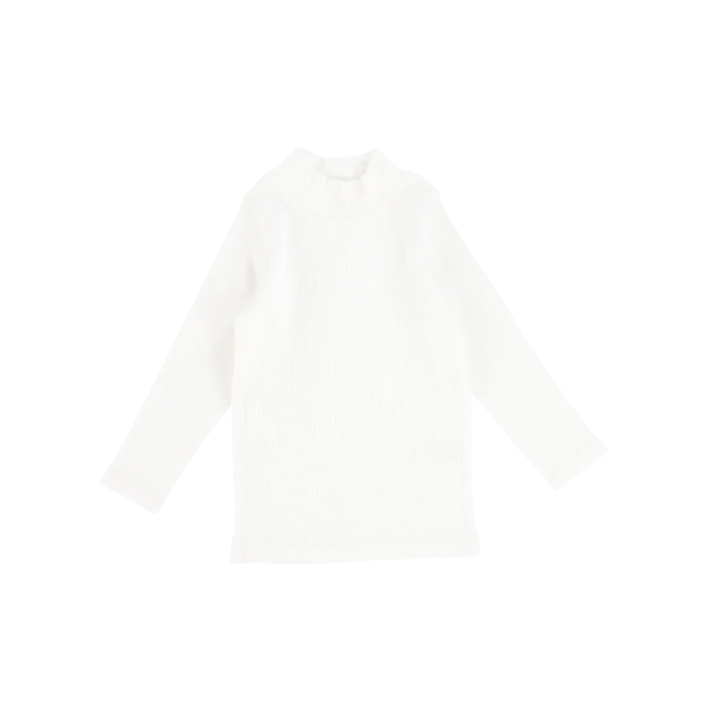 top l/s mockneck ribbed