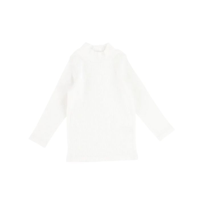 top l/s mockneck ribbed