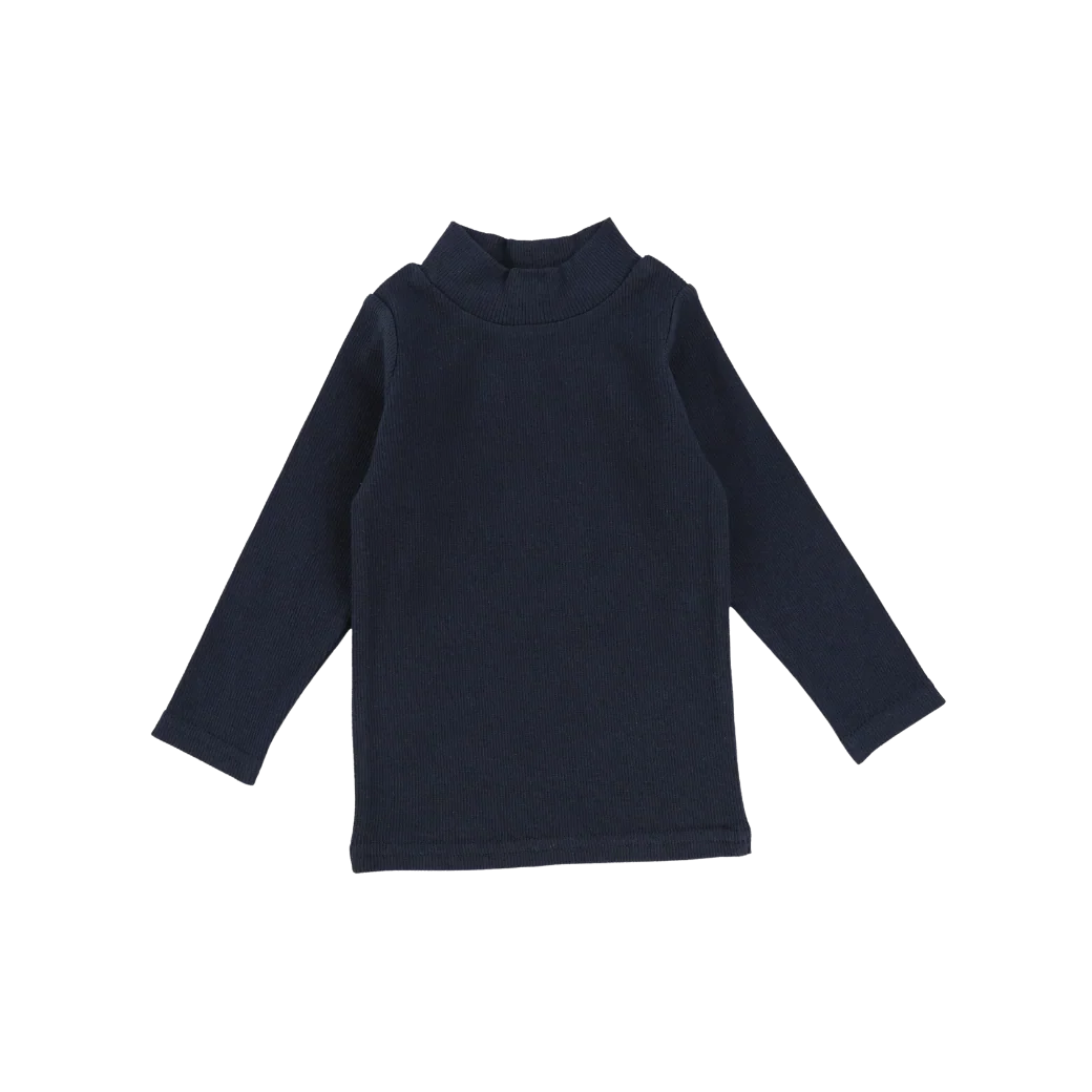 top l/s mockneck ribbed
