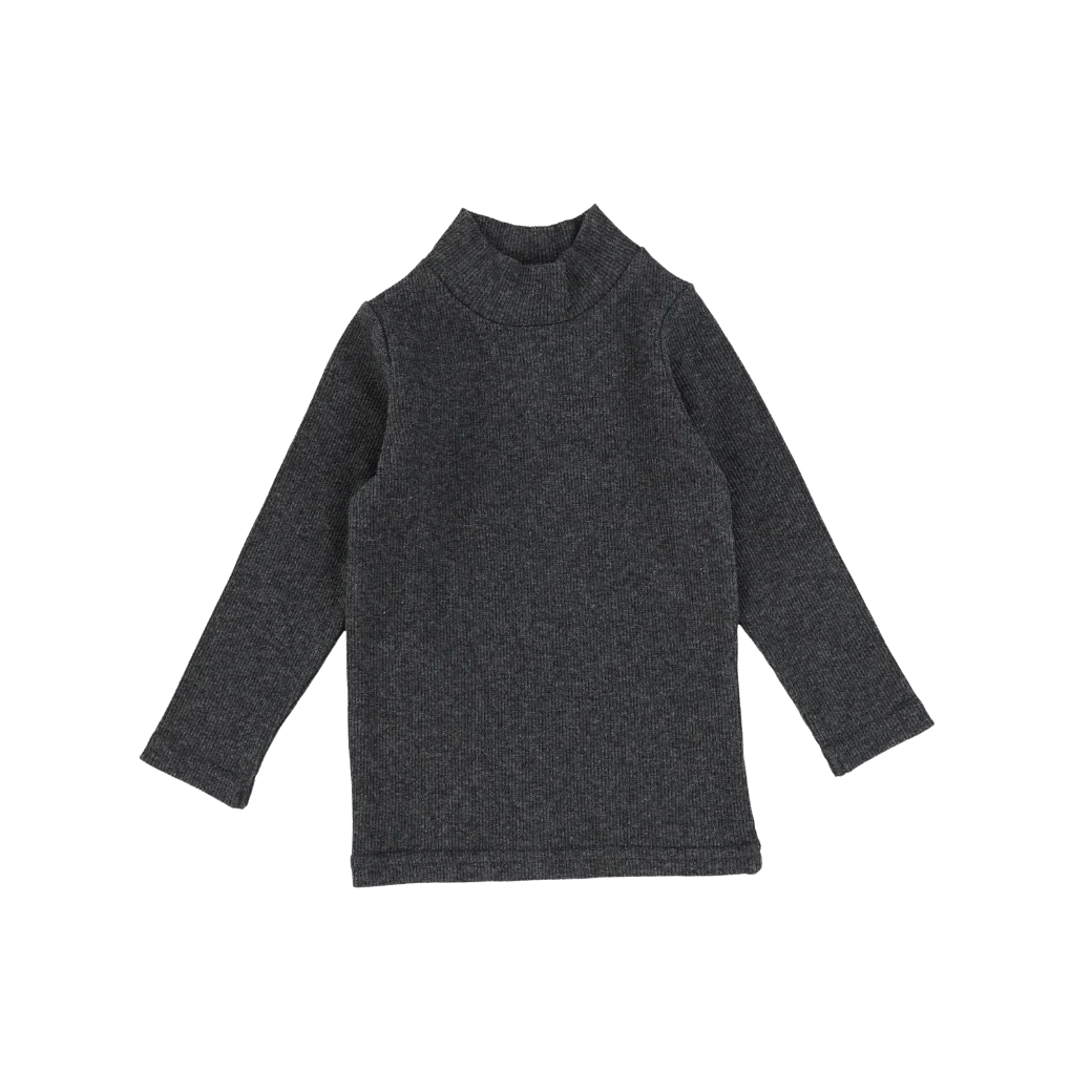 top l/s mockneck ribbed