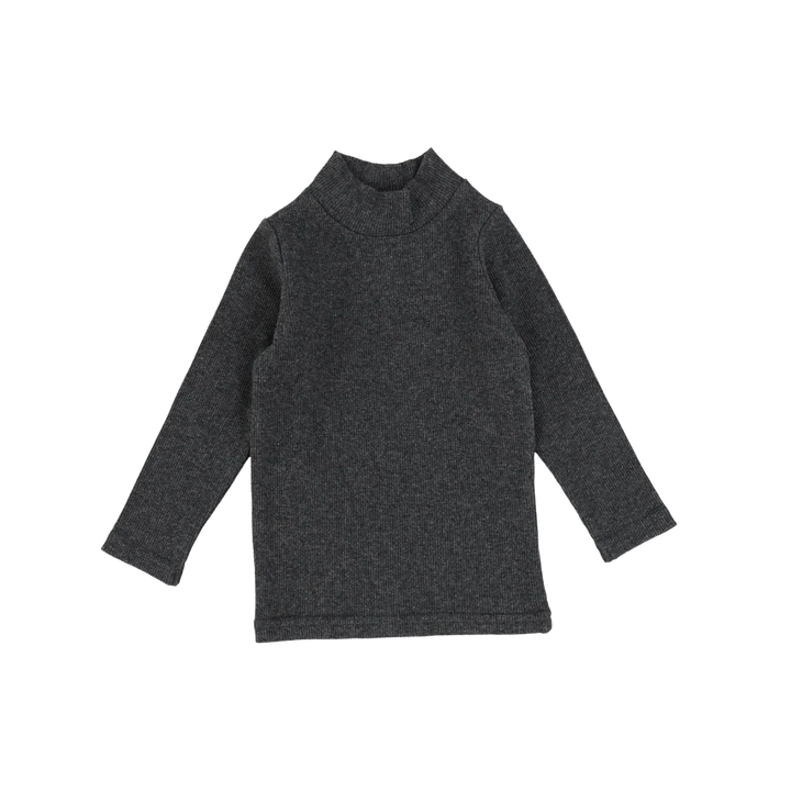 top l/s mockneck ribbed