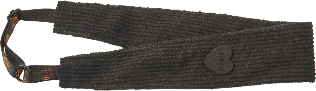 sweatband corduroy heart adjustable