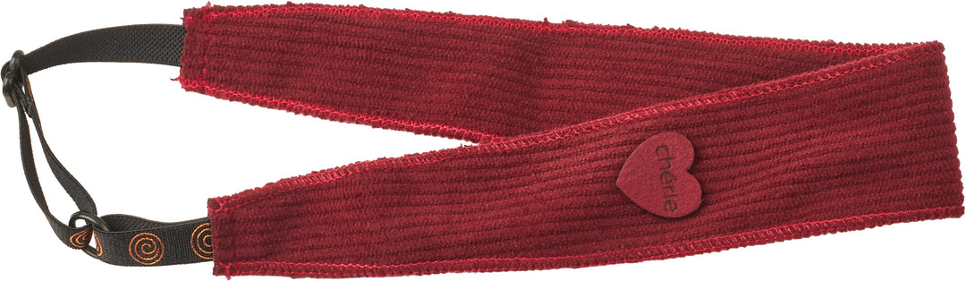 sweatband corduroy heart stretch