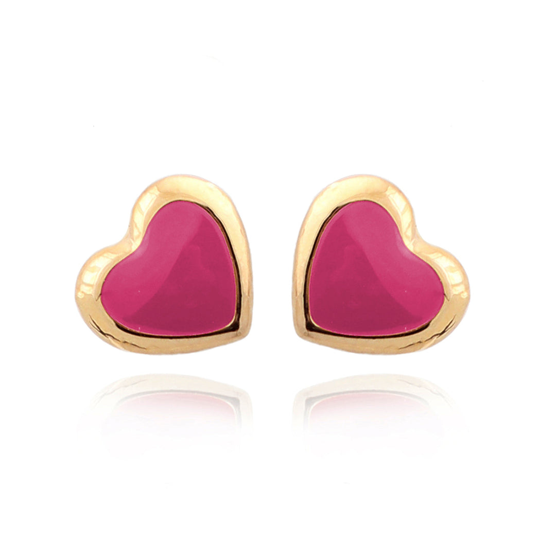 earring stud solid enamel