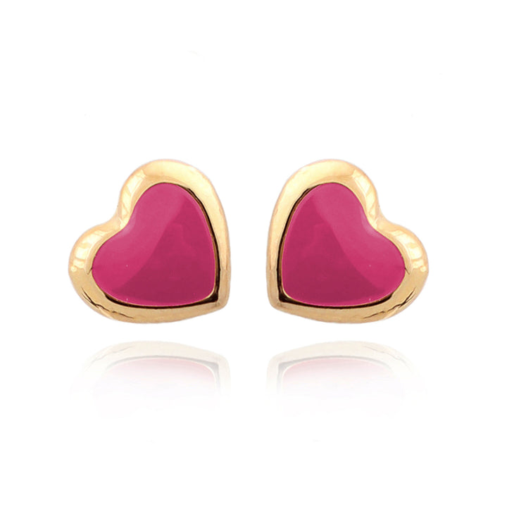 earring stud solid enamel