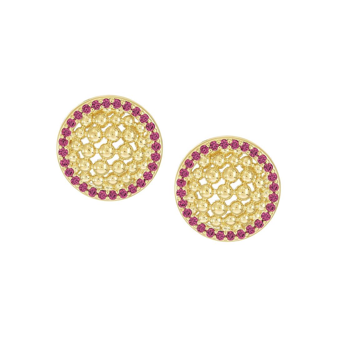 earring stud mesh dome