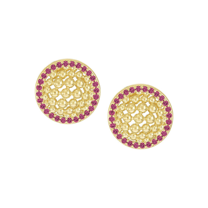 earring stud mesh dome