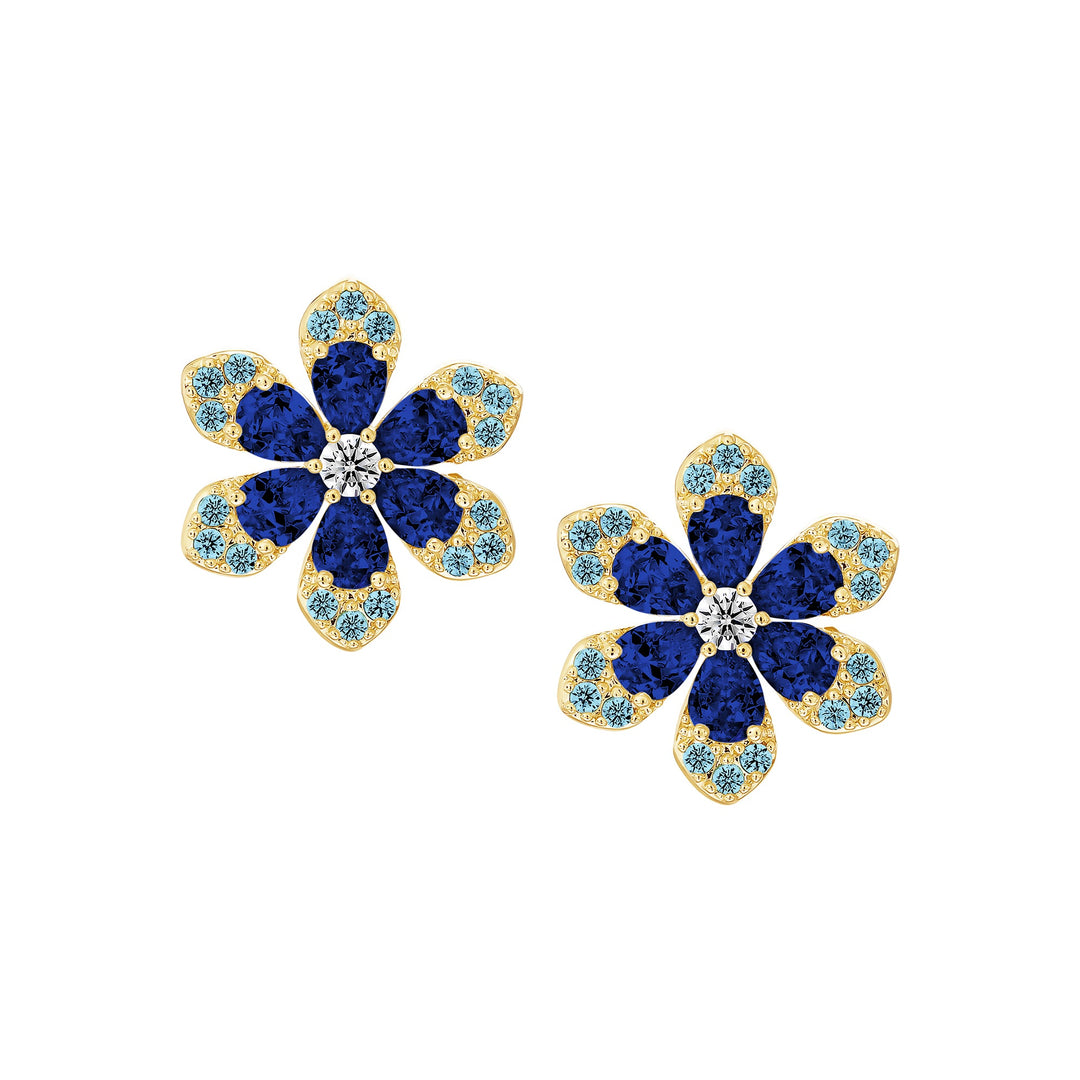 earring stud honeycomb heart