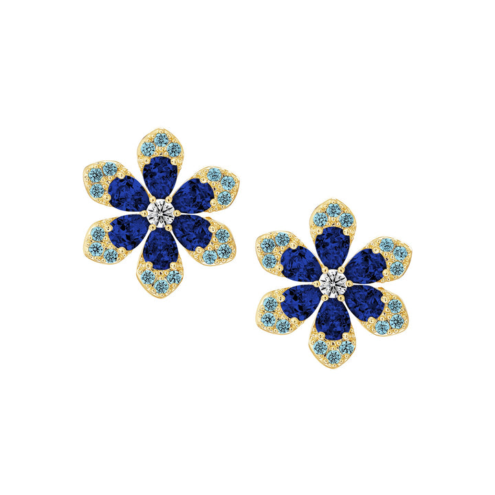 earring stud honeycomb heart