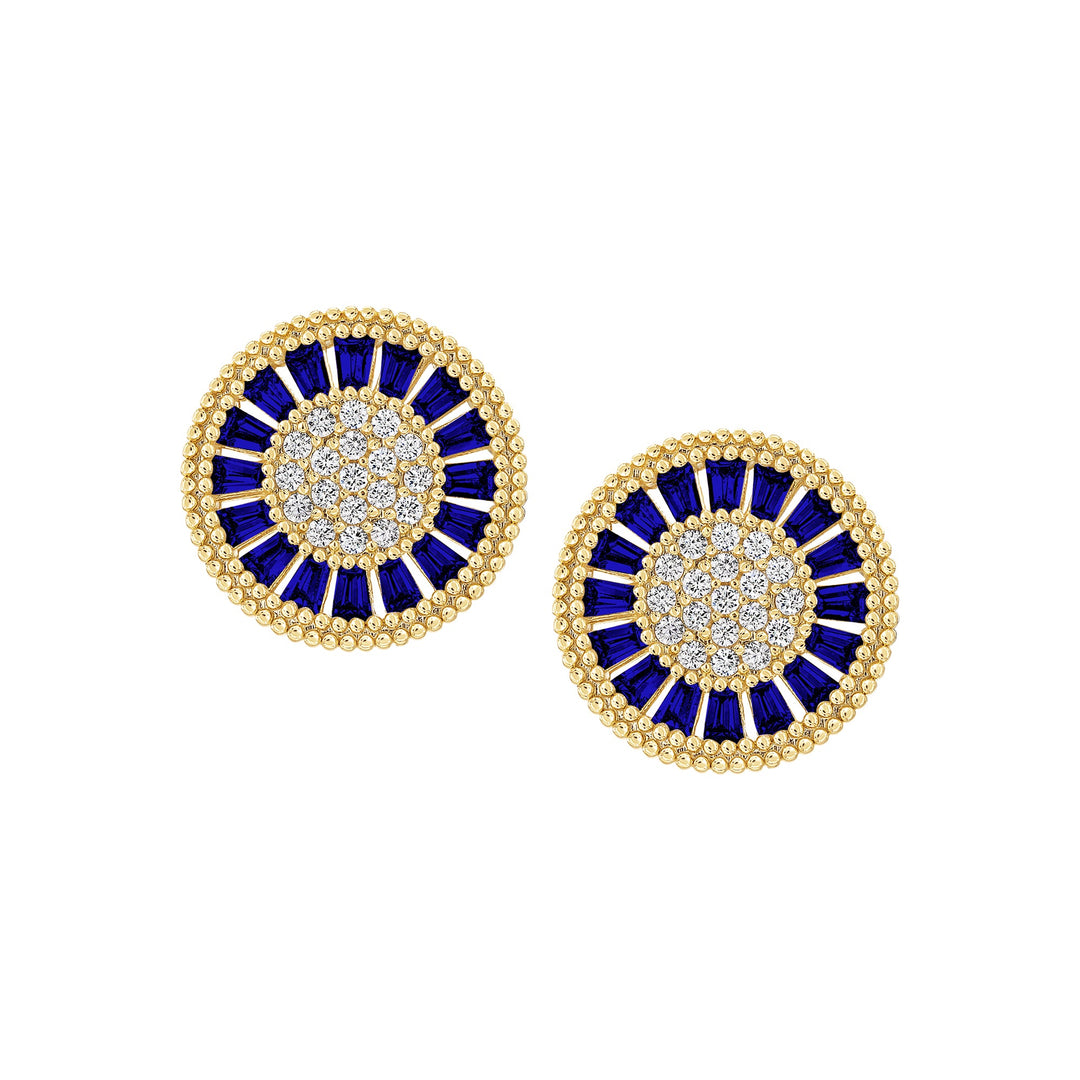 earring stud diverse shapes cluster