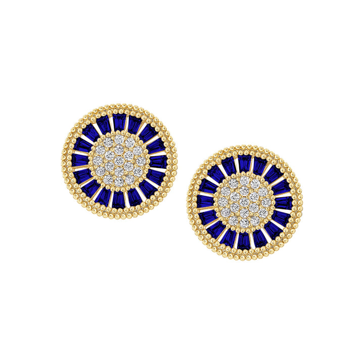 earring stud diverse shapes cluster