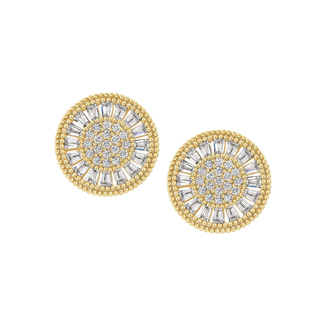 earring stud diverse shapes cluster