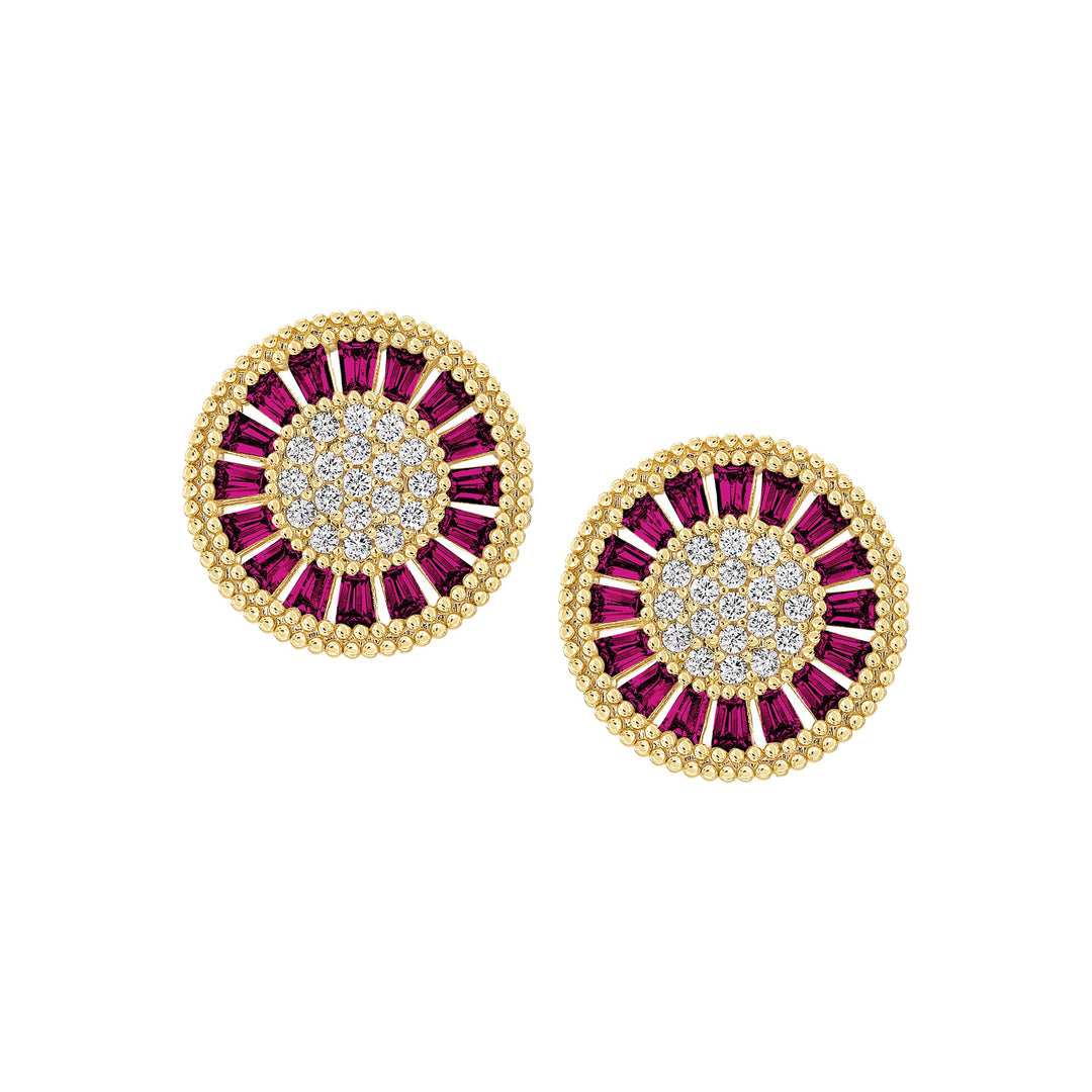 earring stud diverse shapes cluster