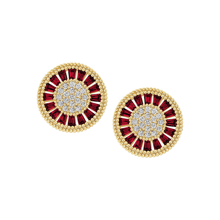 earring stud diverse shapes cluster
