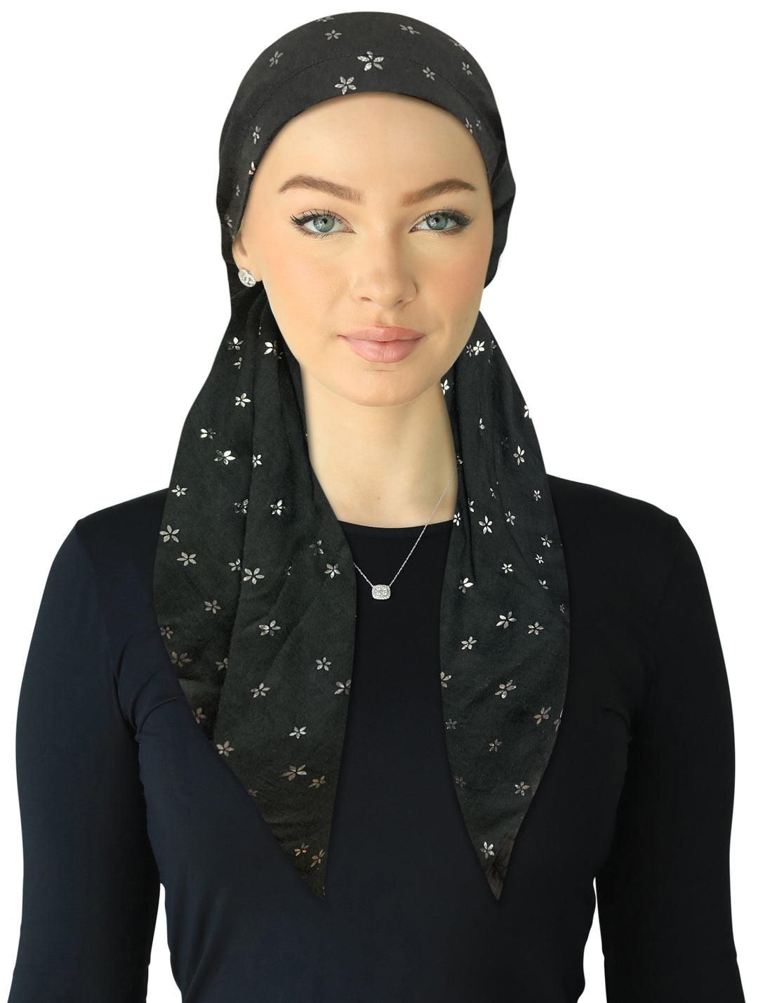 headscarf open mini flowers