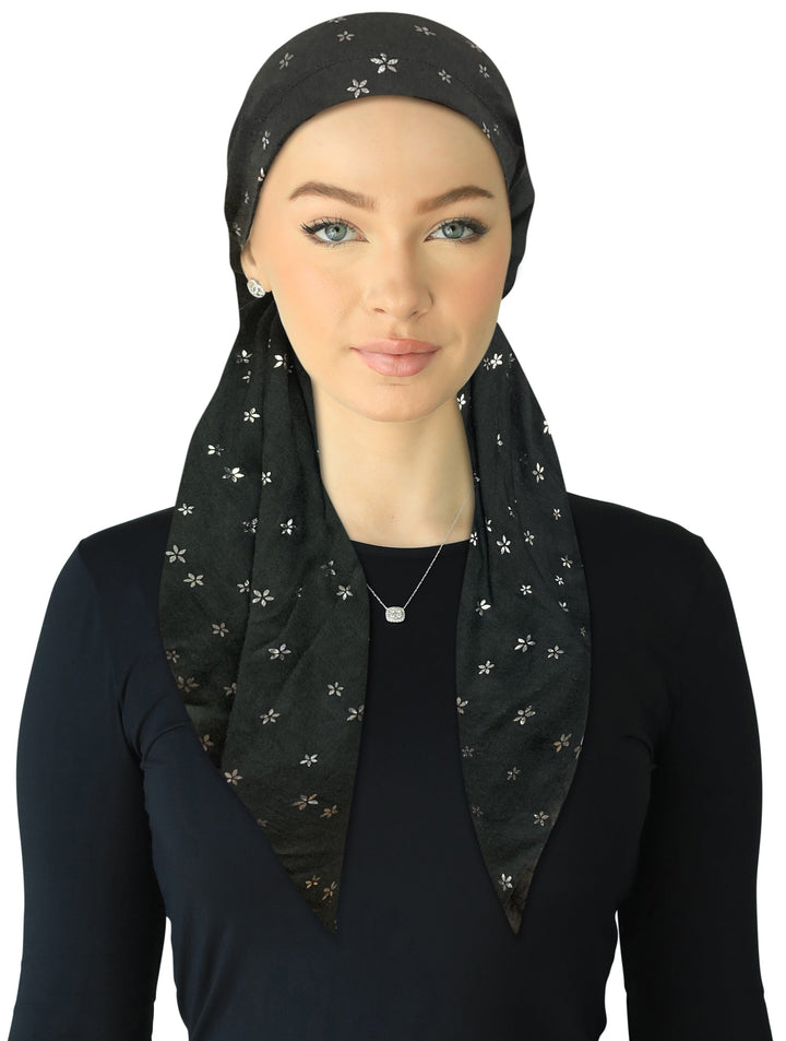 headscarf open mini flowers
