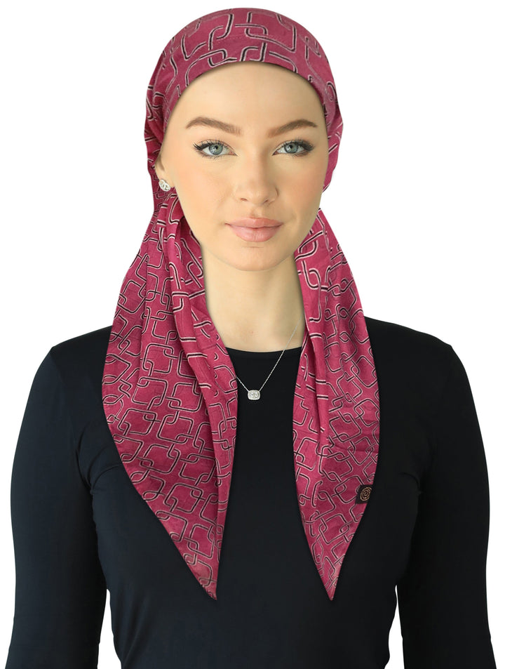 headscarf open square chained