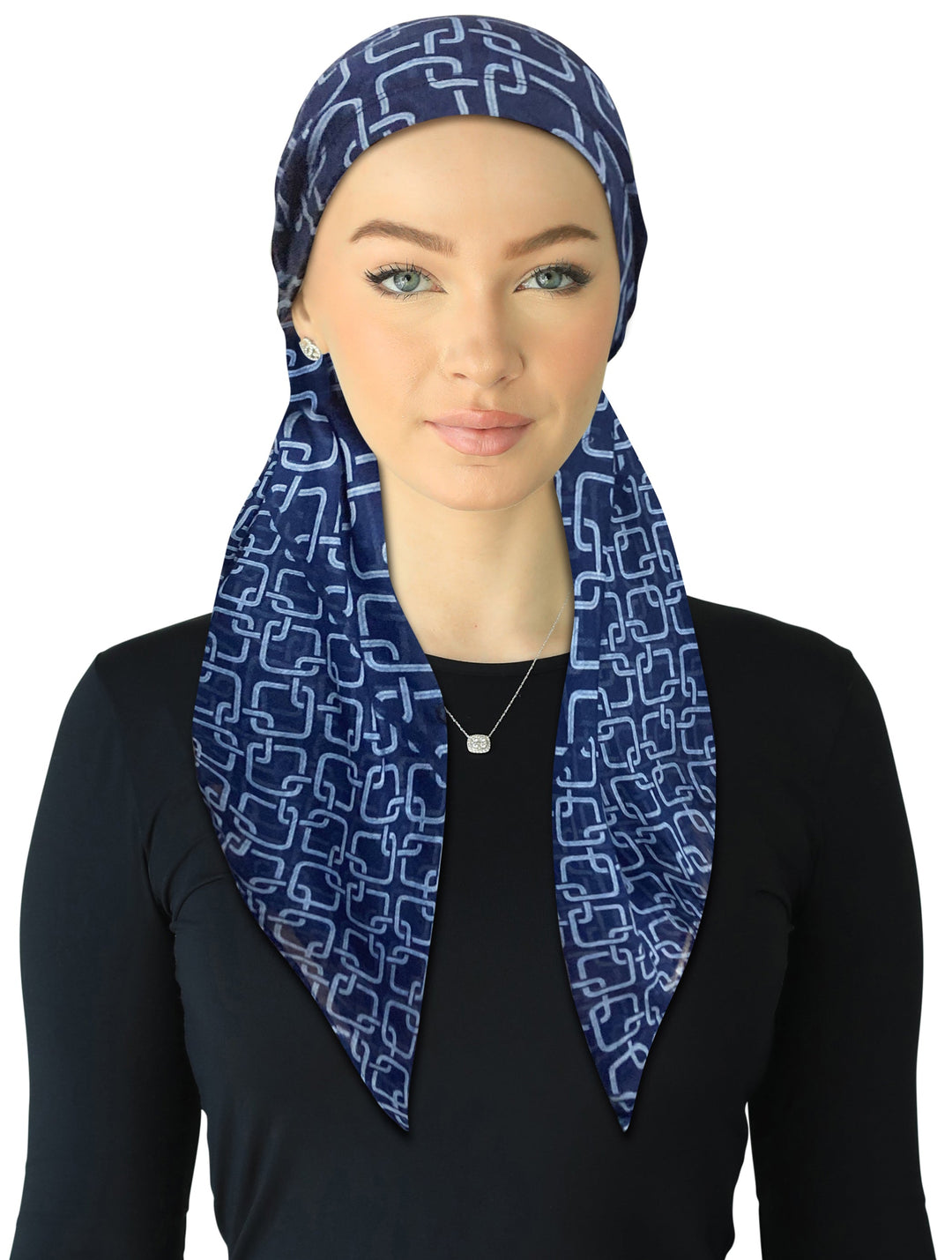 headscarf open square chained