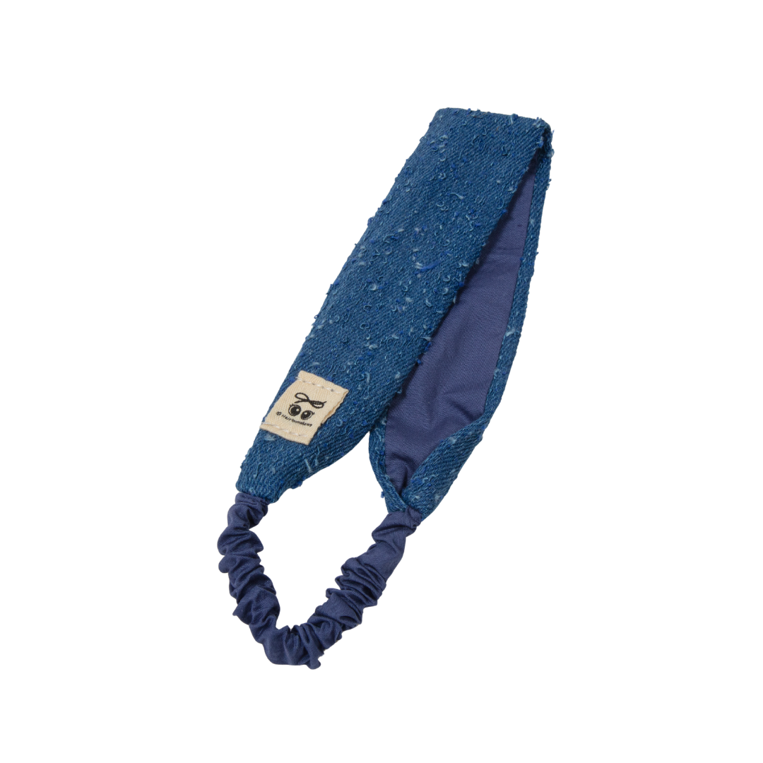 sweatband fray denim