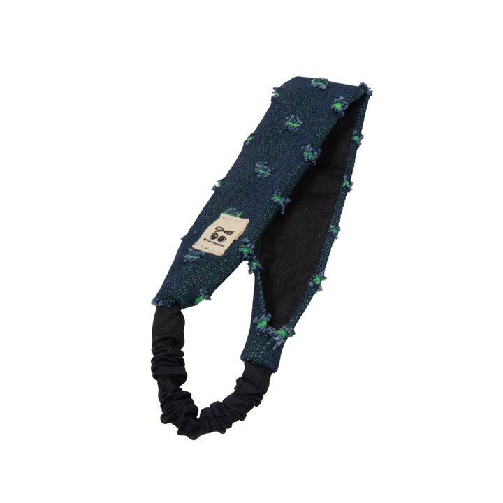 sweatband fray denim