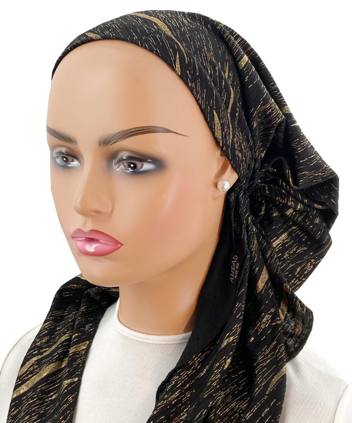headscarf spangled tichel lined