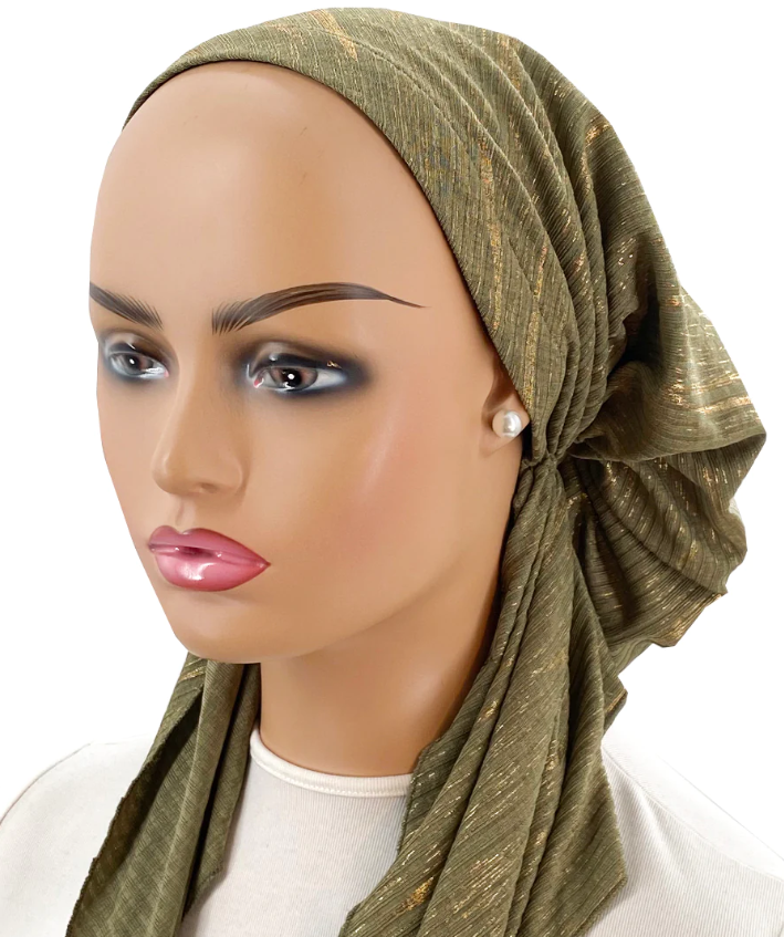 headscarf spangled tichel lined