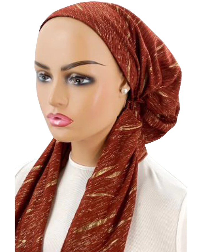 headscarf spangled tichel lined