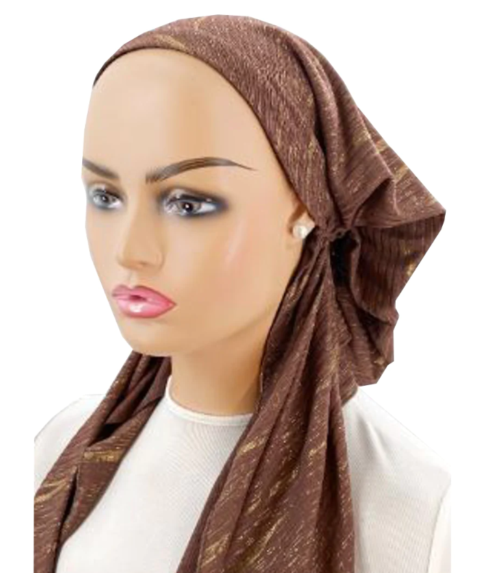 headscarf spangled tichel lined