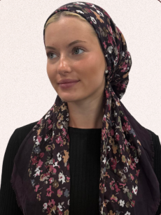 headscarf open floral