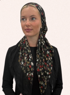 headscarf open mini floral