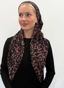 headscarf open mini floral