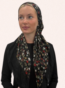 headscarf closed mini floral