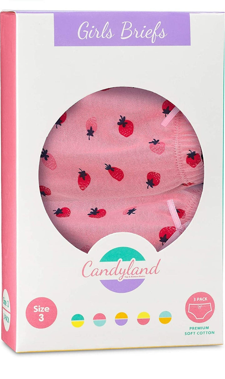 panties strawberry 3pk