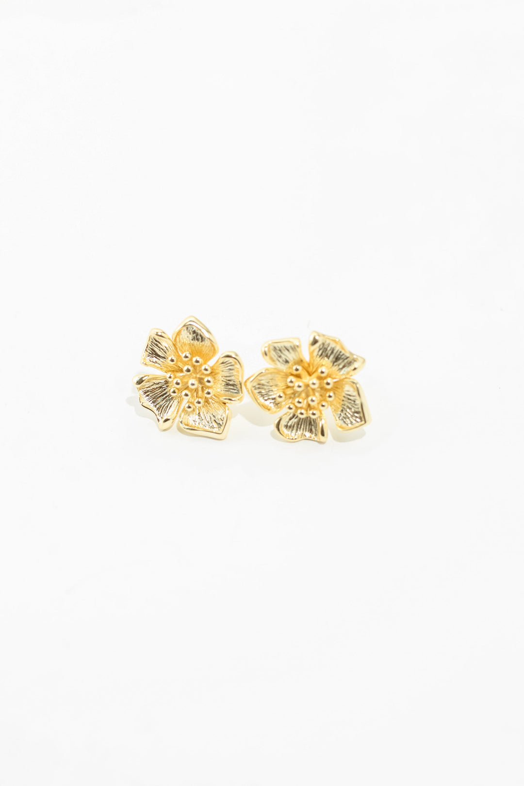 earring stud irregular flower