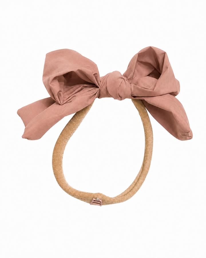 sweatband taffeta winter edition dressy bow