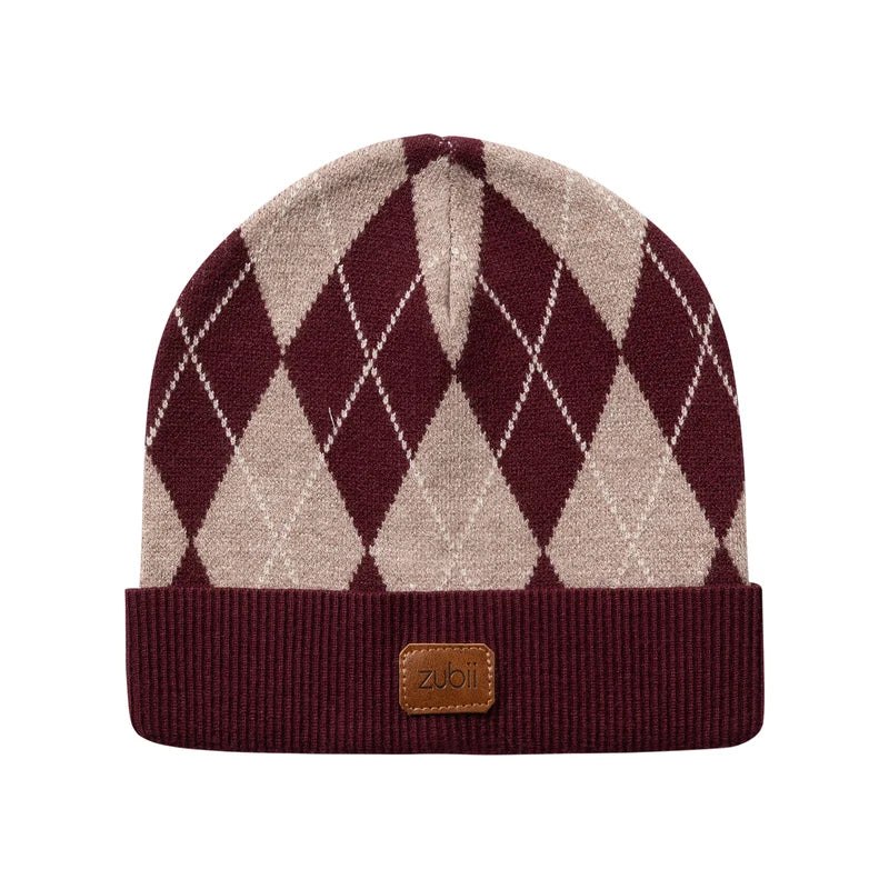 hat argyle with cuff