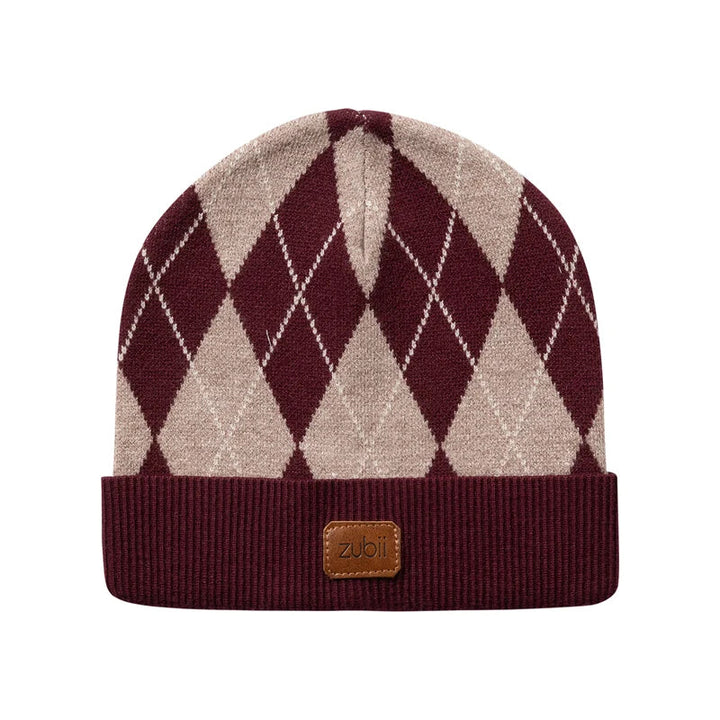hat argyle with cuff
