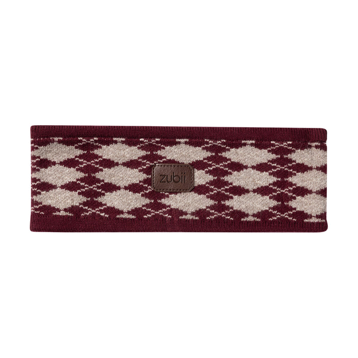 headwrap argyle knit